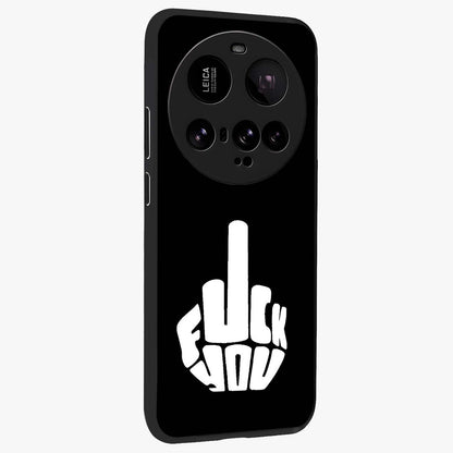 Rebel Mode On Glass Case upright view showcasing striking statement artwork with bold rebellious theme.