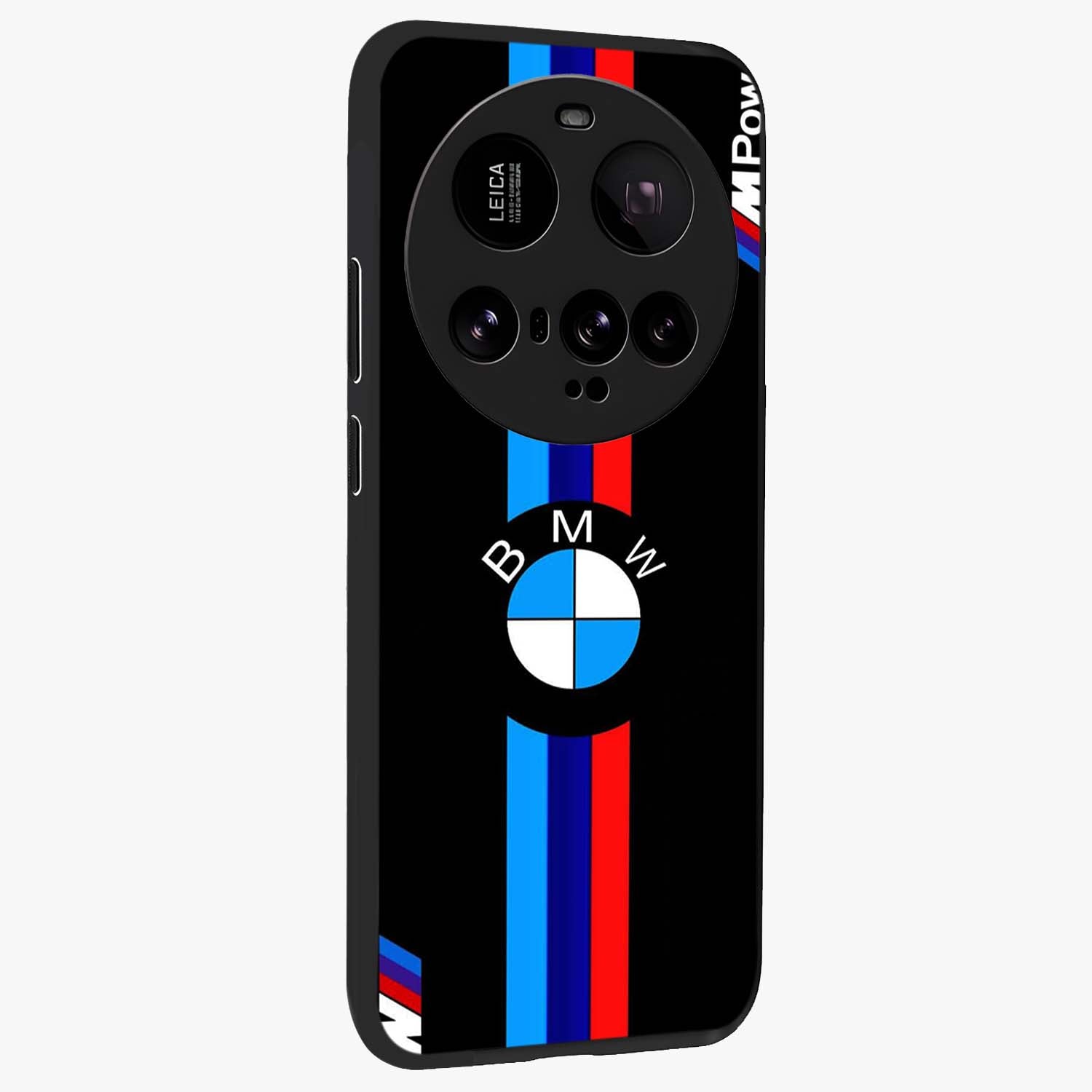 Turbo BMW Beast Glass Case upright view showcasing powerful car artwork with modern motorsport theme.