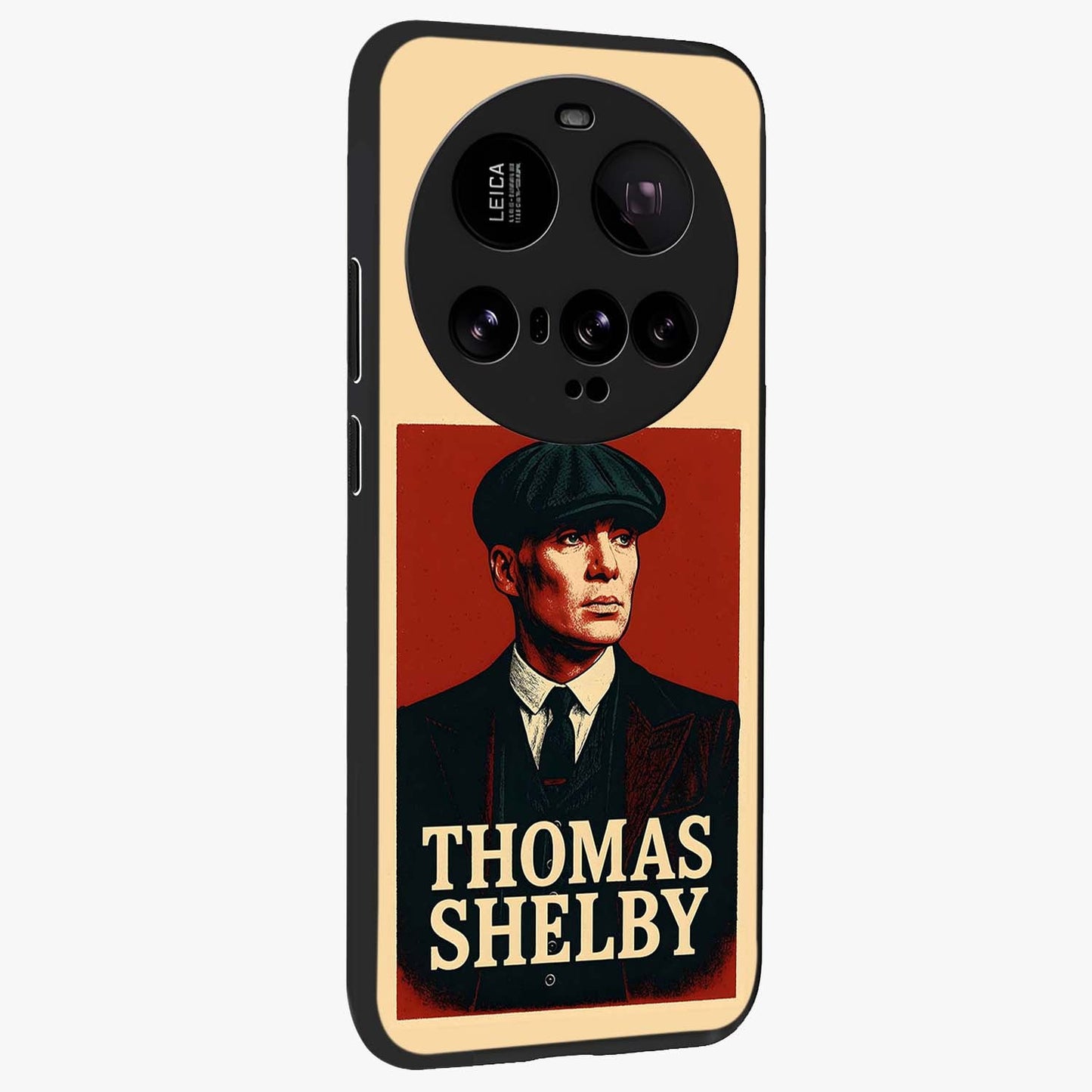 Vintage Mafia Authority Glass Case upright view showcasing dramatic vintage artwork with iconic authority theme.