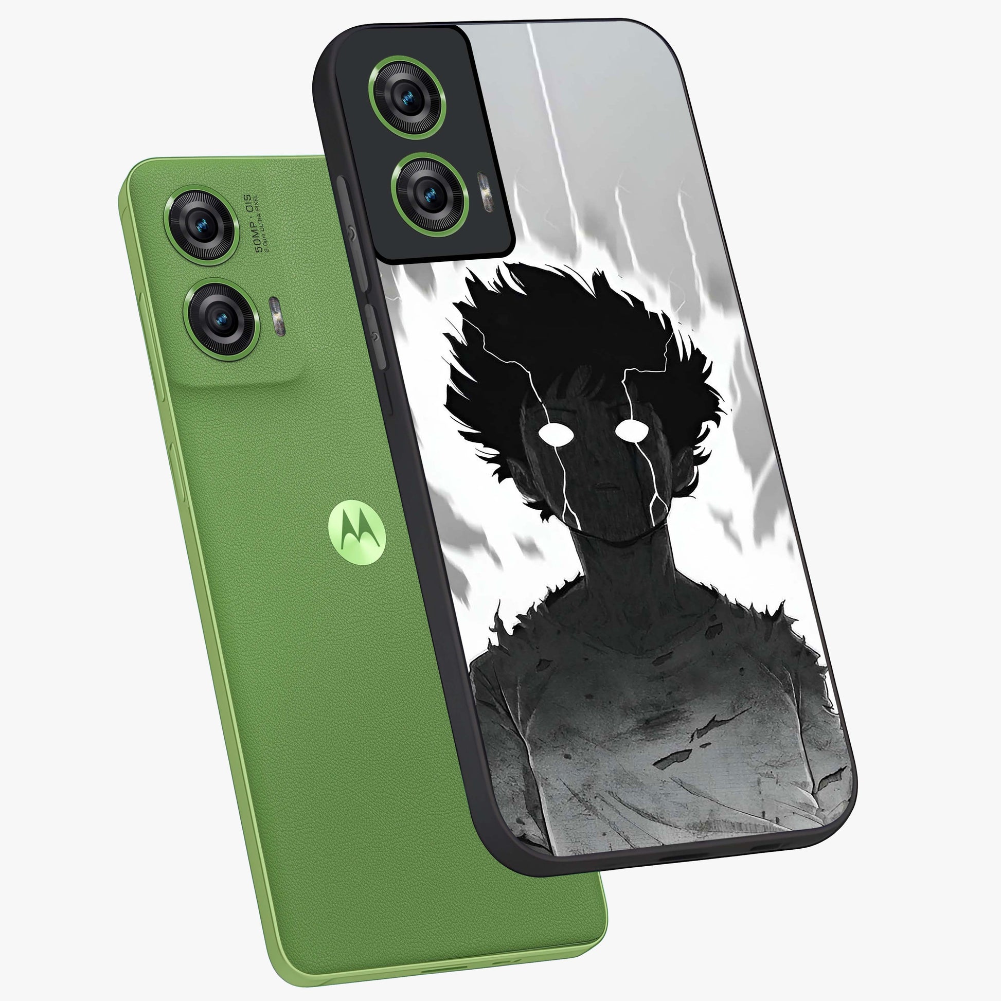 Awakened Inner Rage Glass Case displayed in angled mockup highlighting powerful graphic design and bold artistic theme.