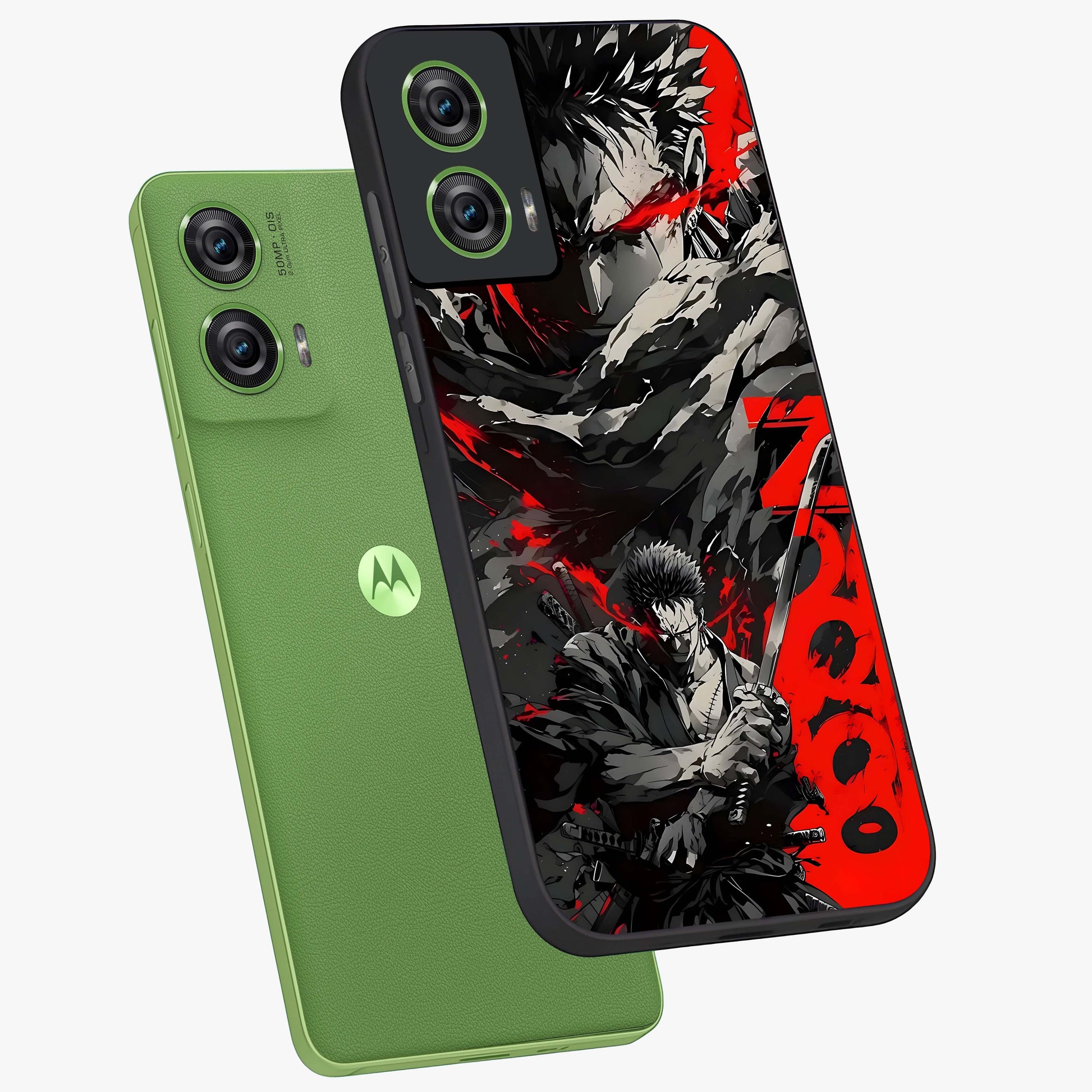 Demon Sword Resolve Glass Case displayed in angled mockup highlighting powerful demon sword illustration with dark fantasy aesthetic.