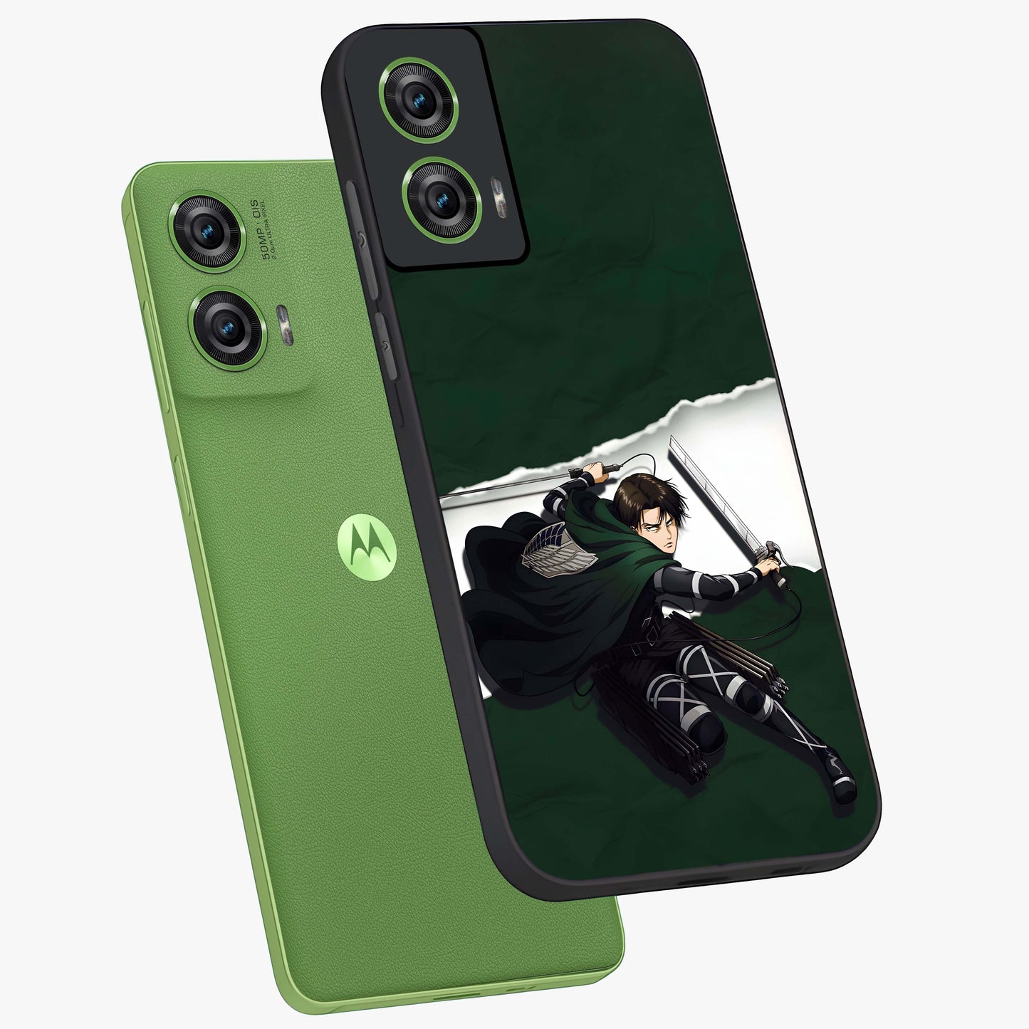 Emerald War Vanguard Glass Case displayed in angled mockup highlighting intense battle inspired design with emerald tone aesthetic.
