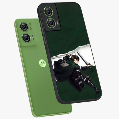 Emerald War Vanguard Glass Case displayed in angled mockup highlighting intense battle inspired design with emerald tone aesthetic.