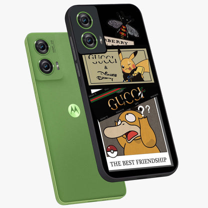 Gucci Play Mashup Glass Case displayed in angled mockup highlighting stylish fashion mashup design with bold aesthetic.