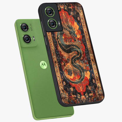 Inferno Dragon Soul Glass Case displayed in angled mockup highlighting powerful dragon illustration with inferno aesthetic.