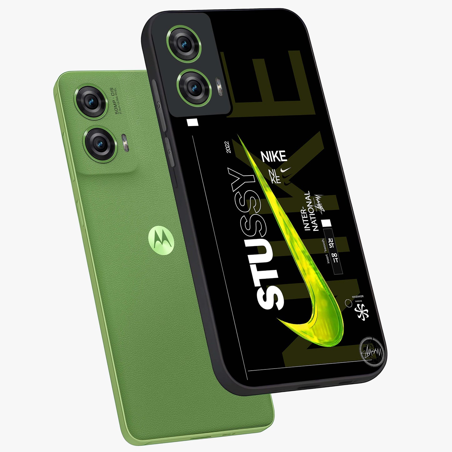Neon Street Edition Glass Case displayed in angled mockup highlighting vibrant urban design with bold street aesthetic.