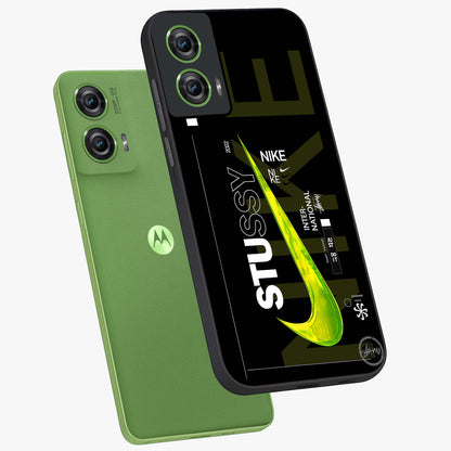 Neon Street Edition Glass Case displayed in angled mockup highlighting vibrant urban design with bold street aesthetic.