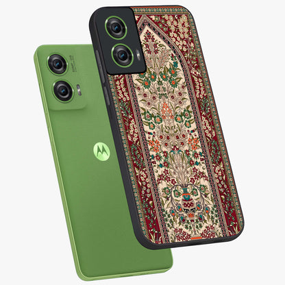Persian Inspired Glass Case displayed in angled mockup highlighting intricate traditional design with elegant cultural aesthetic.