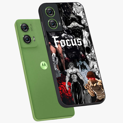 Relentless Power Focus Glass Case displayed in angled mockup highlighting bold statement design with modern aesthetic style.
