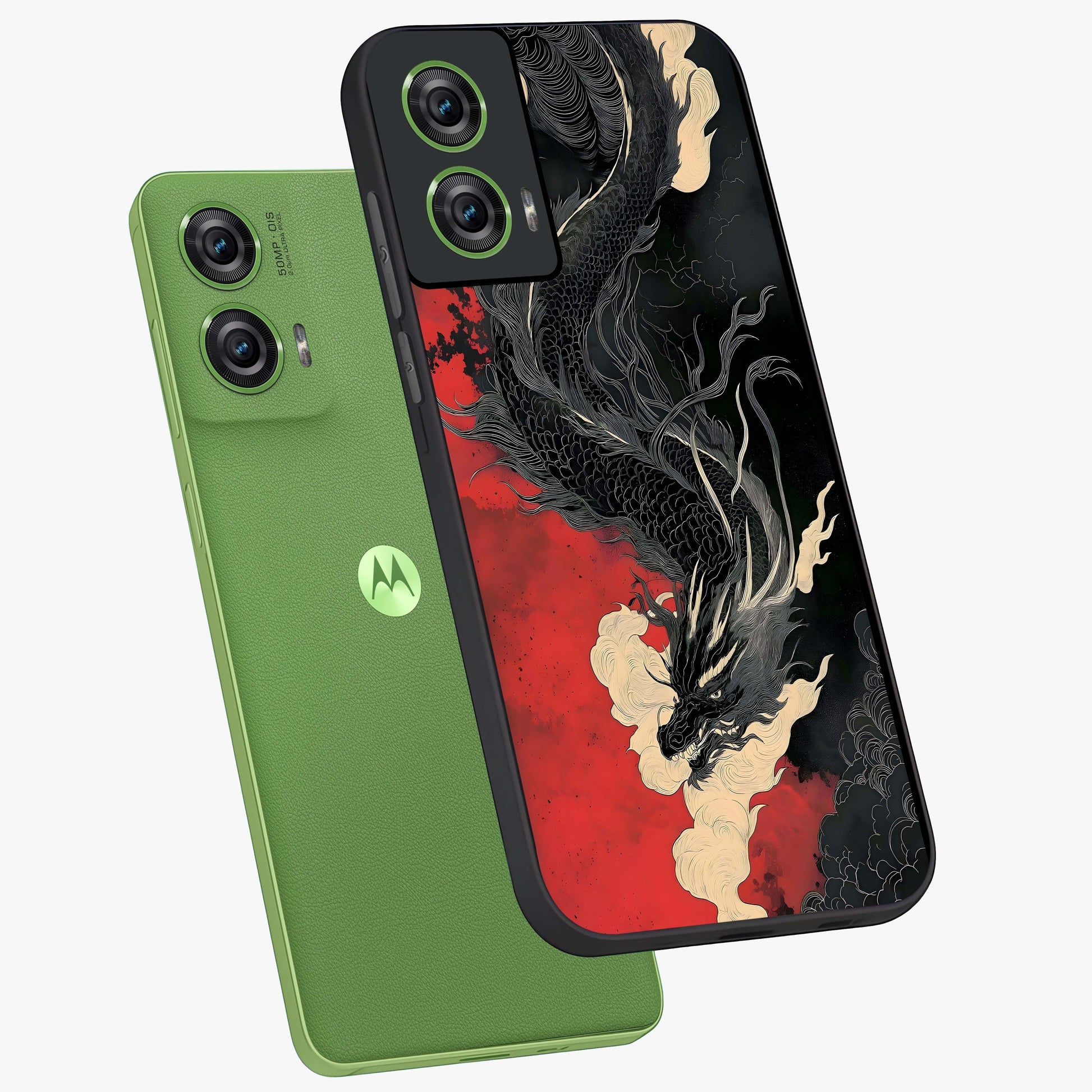 Shadow Dragon Fury Glass Case displayed in angled mockup highlighting powerful dragon illustration with dark fantasy aesthetic.
