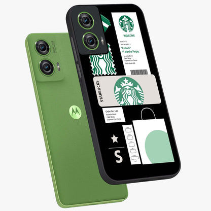Starbucks Mocha Glass Case displayed in angled mockup highlighting stylish mocha themed design with cozy café aesthetic.