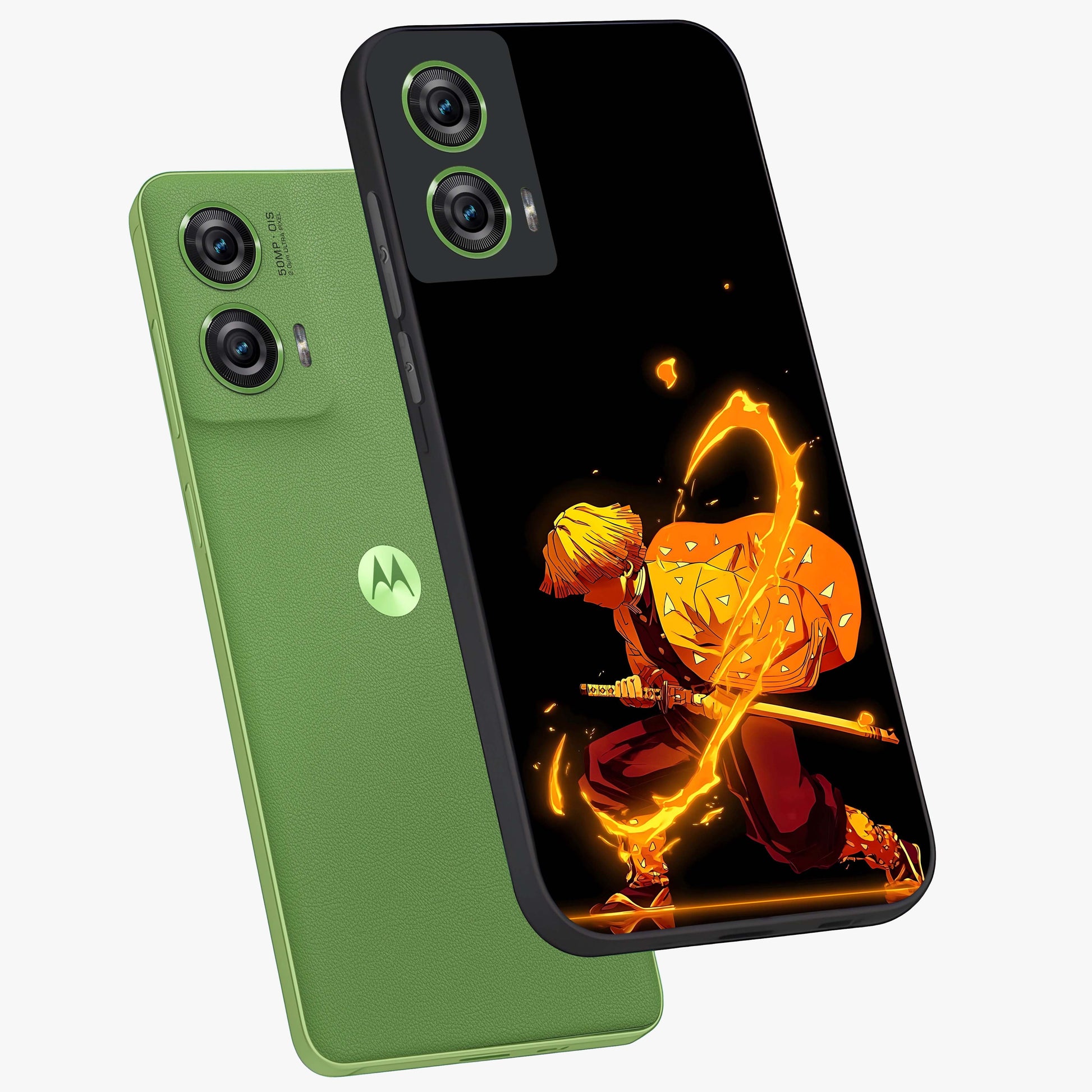Thunder Flame Execution Glass Case displayed in angled mockup highlighting dramatic fire themed design with intense fantasy aesthetic.