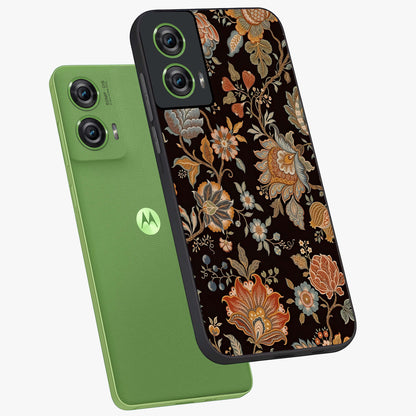 Vintage Floral Dream Glass Case displayed in angled mockup highlighting elegant vintage flower design with soft aesthetic style.