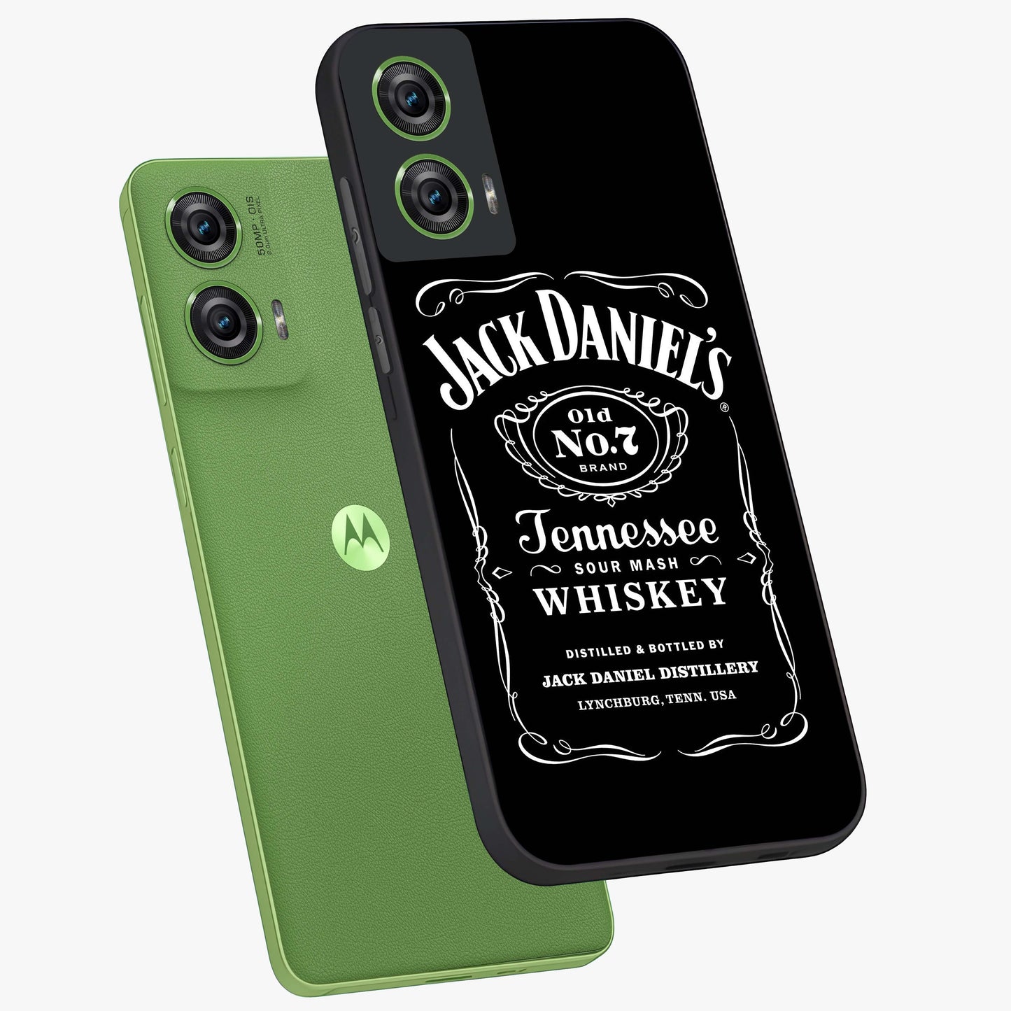 Vintage Whiskey Heritage Glass Case displayed in angled mockup highlighting retro beverage themed design with heritage aesthetic.