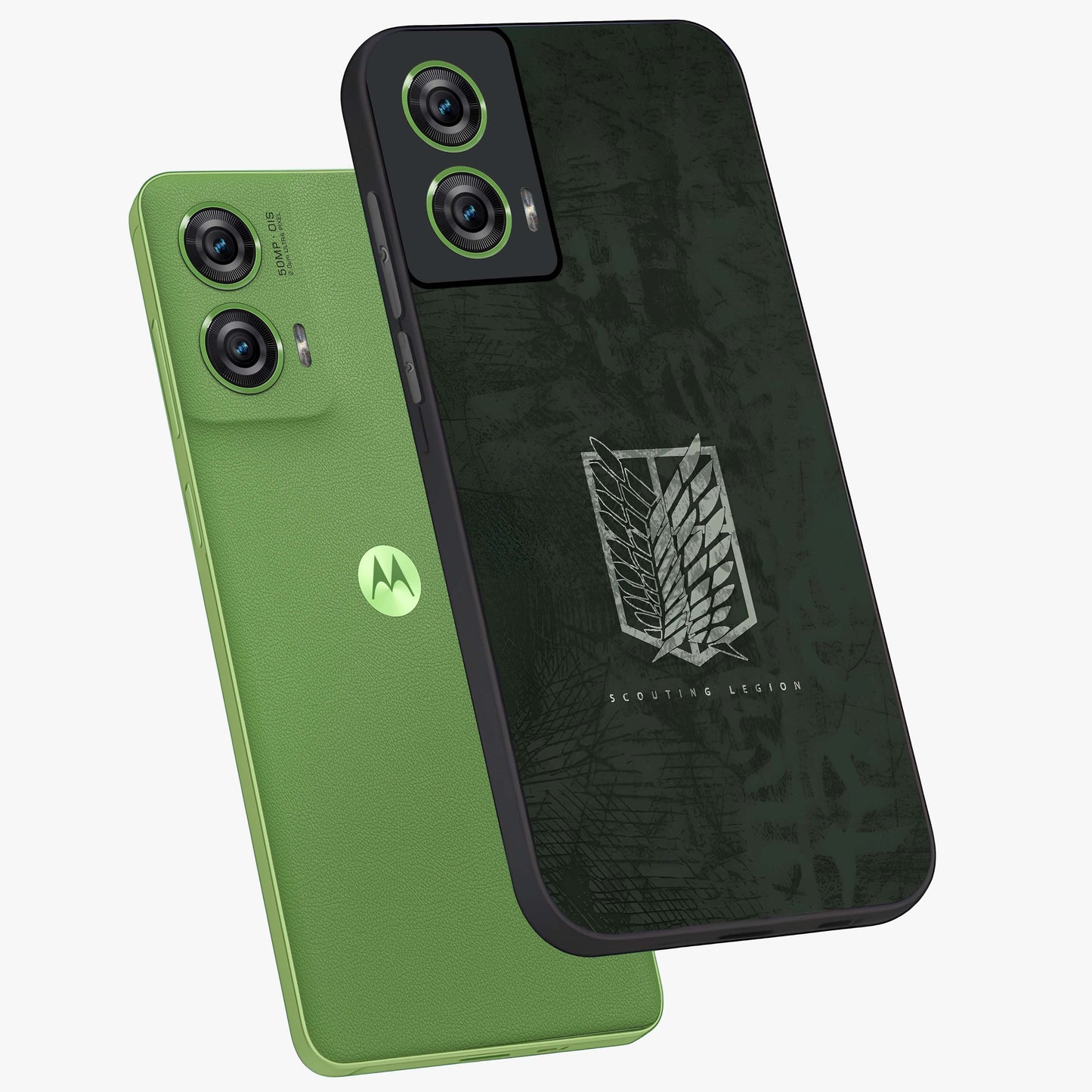 Wings Of Freedom Glass Case displayed in angled mockup highlighting graceful wing design with inspirational aesthetic.