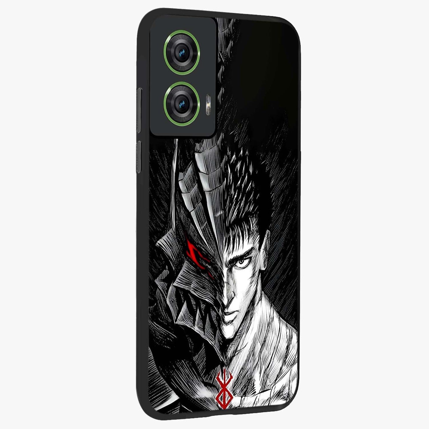 Berserker Blood Oath Glass Case upright view showcasing intense warrior aesthetic with dramatic artistic style.