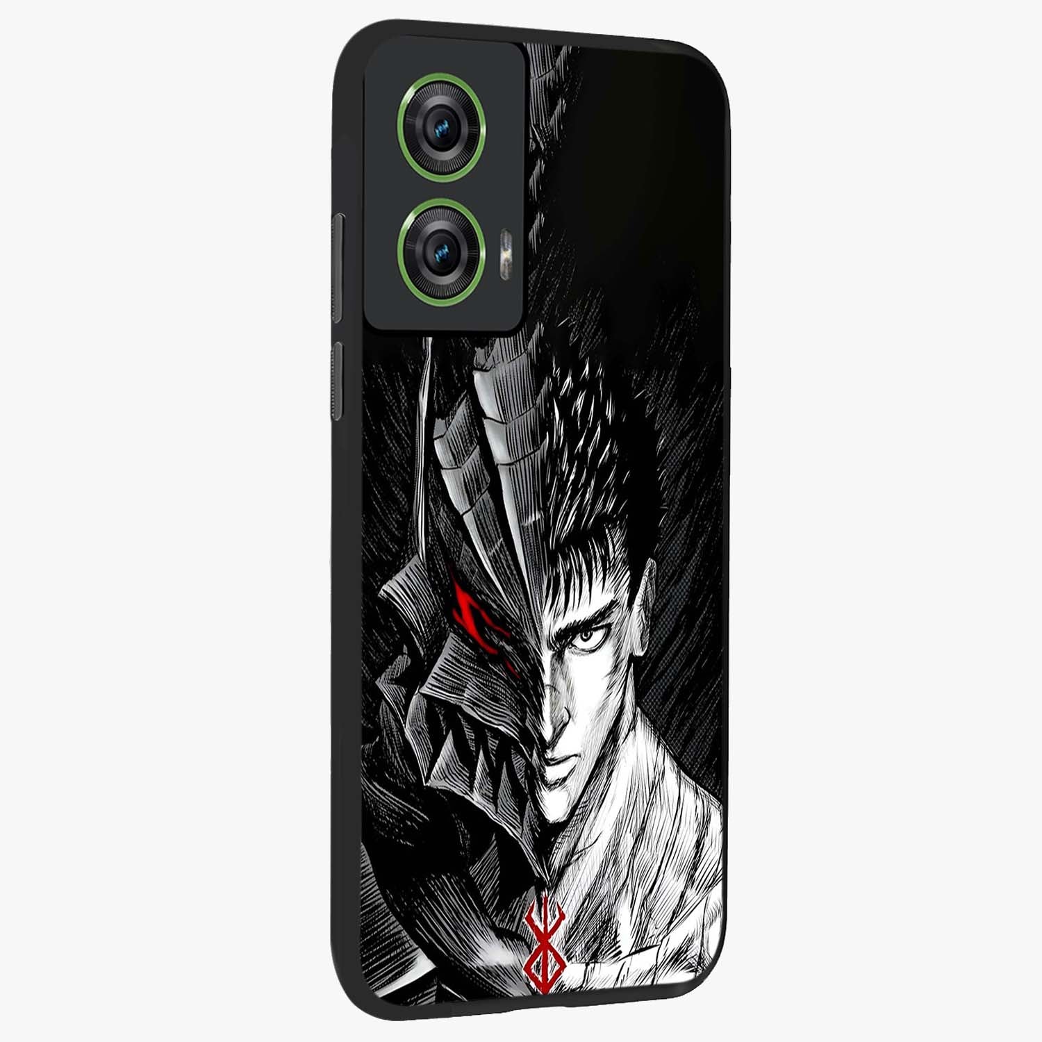Berserker Blood Oath Glass Case upright view showcasing intense warrior aesthetic with dramatic artistic style.