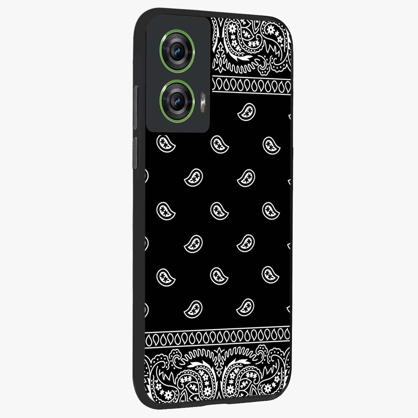 Retro Rebel Threads Glass Case upright view showcasing stylish vintage artwork with bold retro theme.
