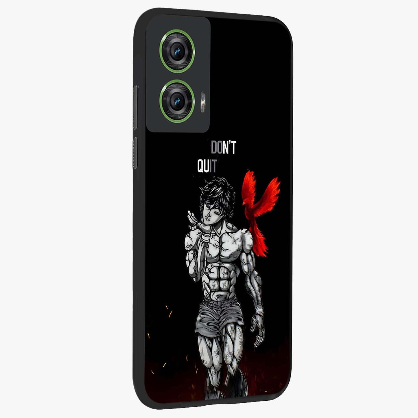 Rise Beyond Limits Glass Case upright view showcasing powerful inspirational artwork with uplifting theme.