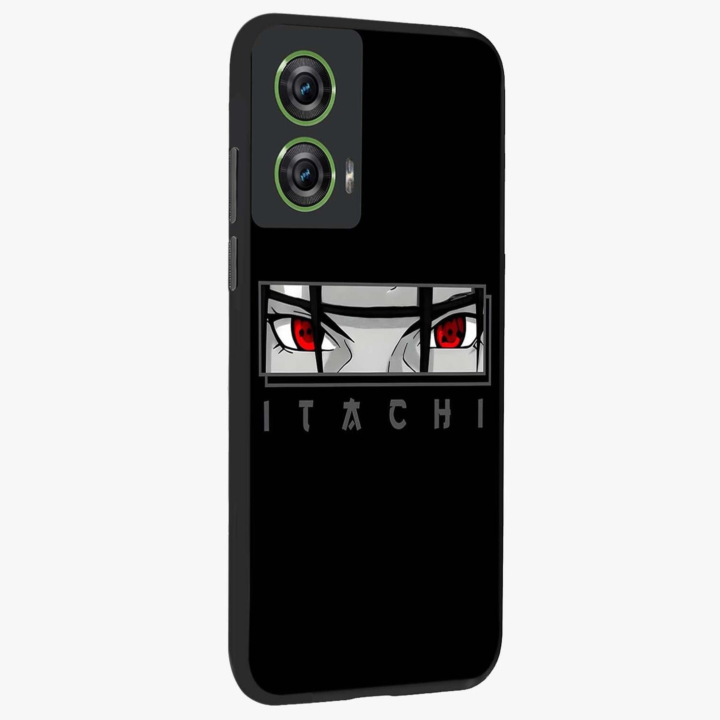 Scarlet Gaze Dominance Glass Case upright view showcasing powerful dramatic artwork with dominant artistic theme.
