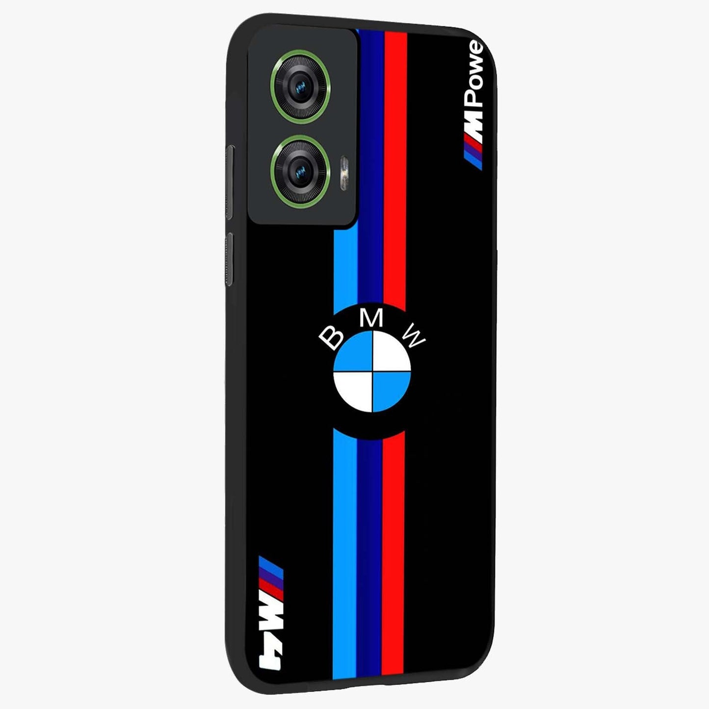 Turbo BMW Beast Glass Case upright view showcasing powerful car artwork with modern motorsport theme.