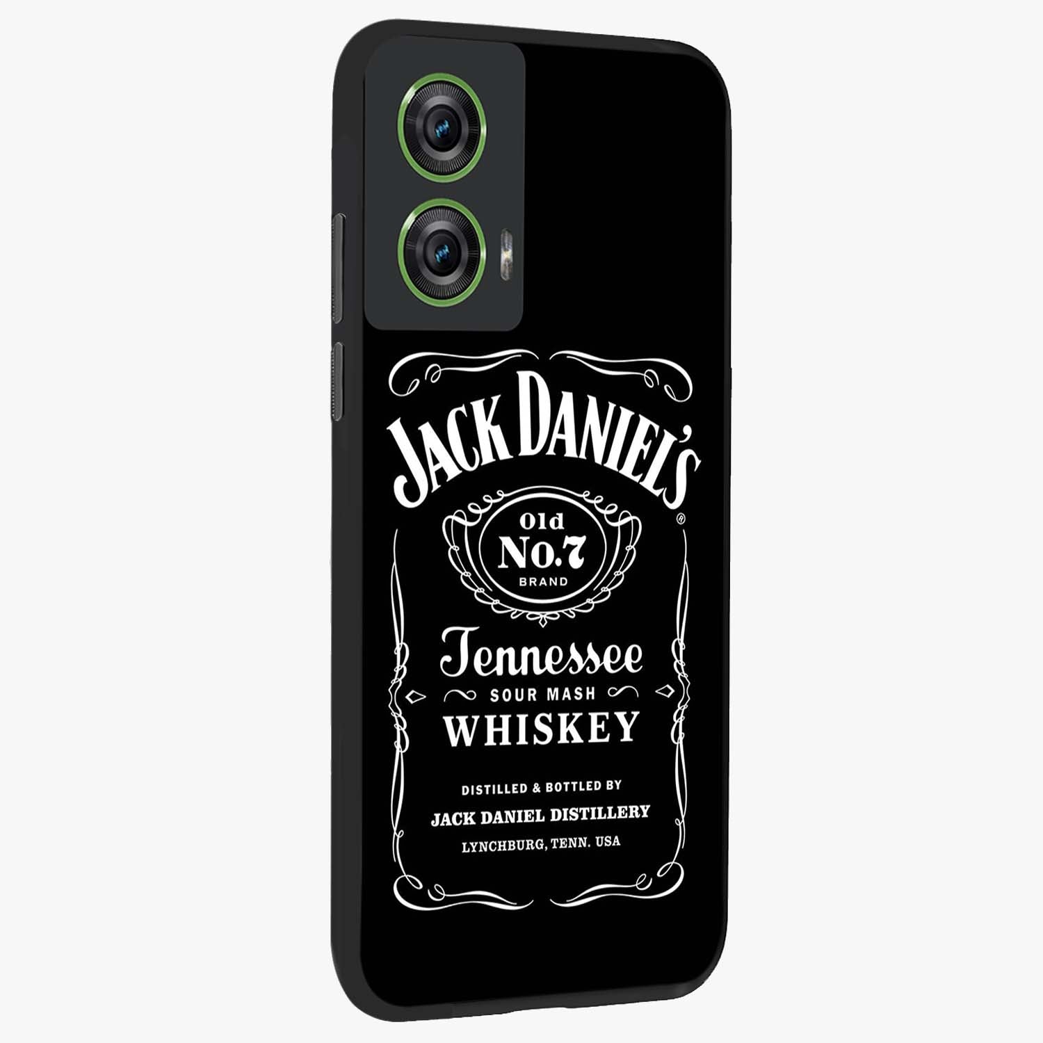 Vintage Whiskey Heritage Glass Case upright view showcasing stylish vintage whiskey artwork with timeless bar culture theme.