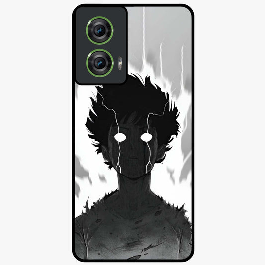 Awakened Inner Rage Glass Case showing flat back view with intense artistic artwork and glossy glass finish.