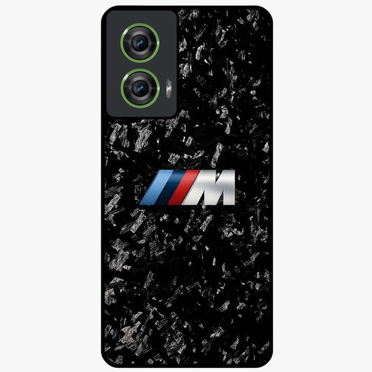 Carbon Speed Mark Glass Case showing flat back view with sporty carbon pattern artwork and glossy glass finish.