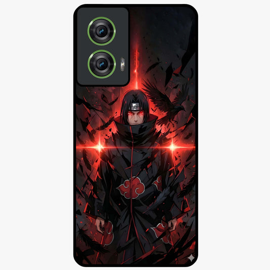 Focus Mode On Glass Case showing flat back view with bold motivational typography design and glossy glass finish.