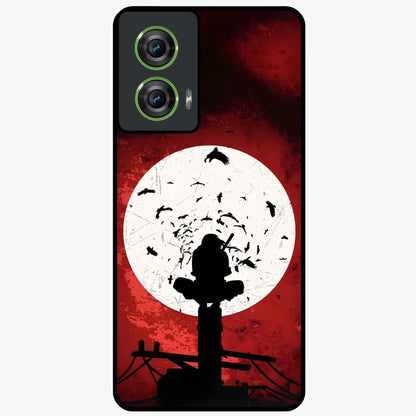 Itachi Limited Edition Naruto Anime Glass Case showing flat back view with iconic anime character artwork and glossy glass finish.