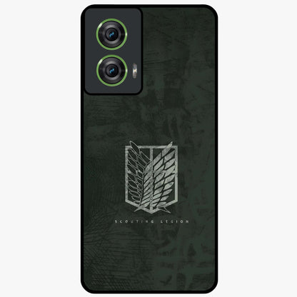 Wings Of Freedom Glass Case showing flat back view with symbolic wings artwork and glossy glass finish.