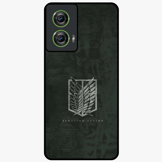 Wings Of Freedom Glass Case showing flat back view with symbolic wings artwork and glossy glass finish.