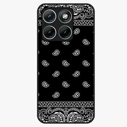 Retro Rebel Threads Glass Case showing flat back view with vintage street style artwork and glossy glass finish.