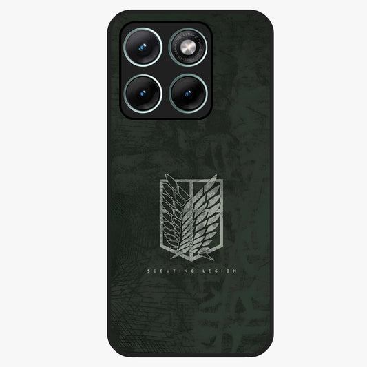 Wings Of Freedom Glass Case showing flat back view with symbolic wings artwork and glossy glass finish.