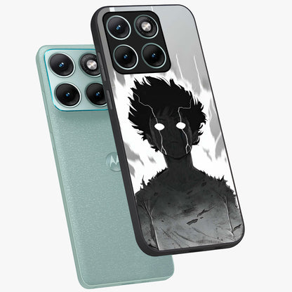 Awakened Inner Rage Glass Case displayed in angled mockup highlighting powerful graphic design and bold artistic theme.