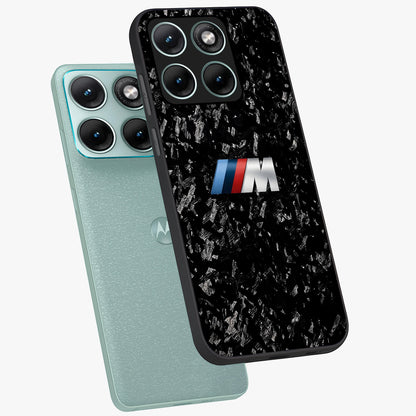 Carbon Speed Mark Glass Case displayed in angled mockup highlighting racing inspired carbon design and sleek aesthetic style.