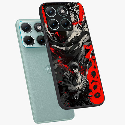 Demon Sword Resolve Glass Case displayed in angled mockup highlighting powerful demon sword illustration with dark fantasy aesthetic.
