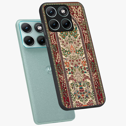 Persian Inspired Glass Case displayed in angled mockup highlighting intricate traditional design with elegant cultural aesthetic.