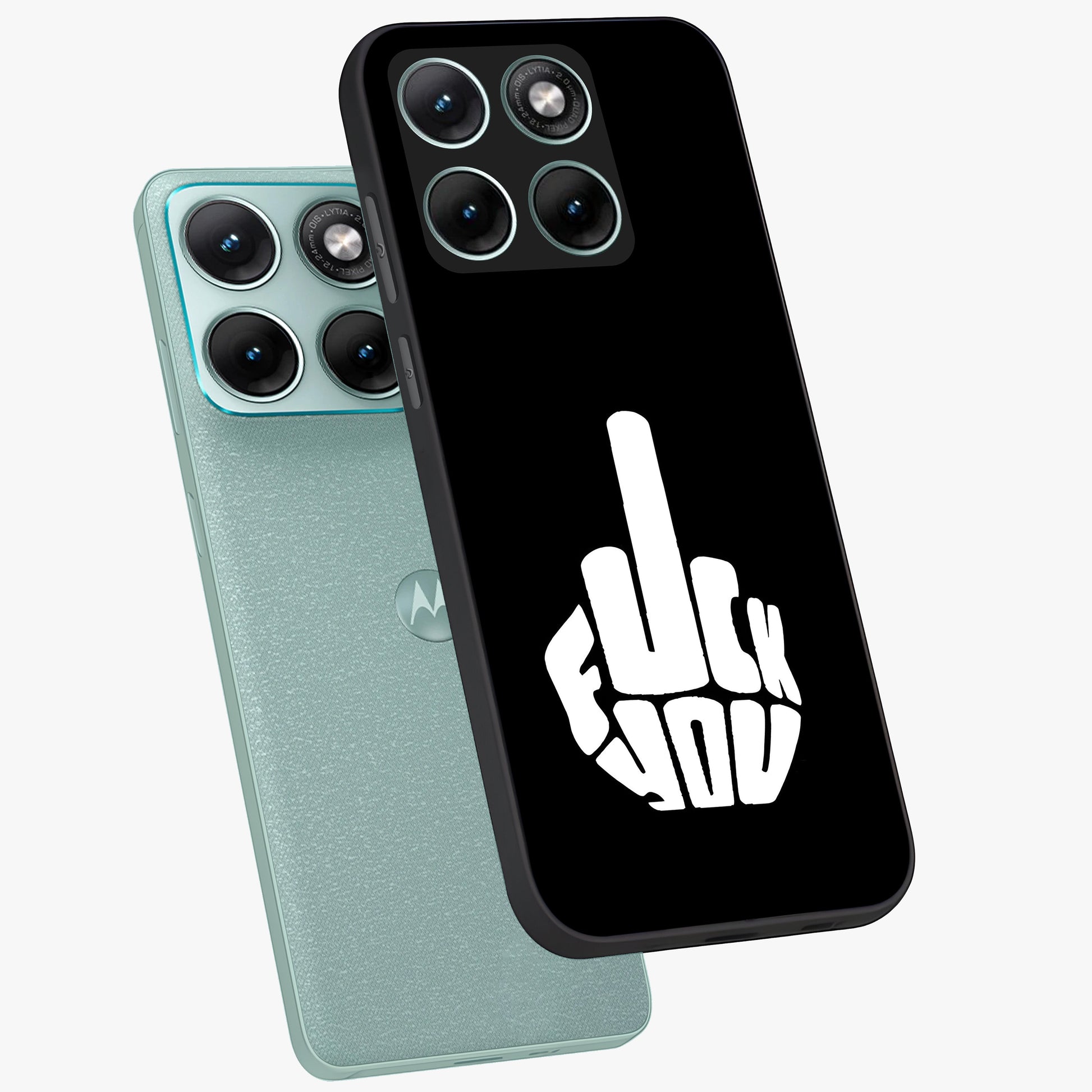 Rebel Mode On Glass Case displayed in angled mockup highlighting edgy text design with modern street aesthetic.