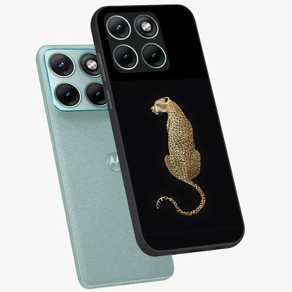 Regal Leopard Glass Case displayed in angled mockup highlighting powerful animal illustration with stylish wild aesthetic.