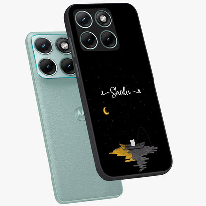 Silent Night Row Glass Case displayed in angled mockup highlighting peaceful evening design with dreamy night aesthetic.