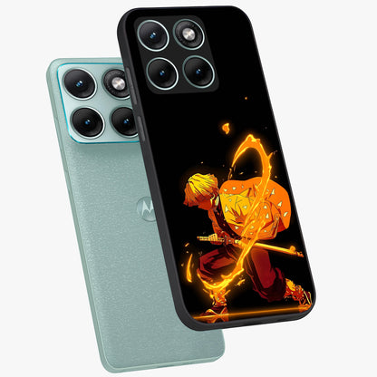 Thunder Flame Execution Glass Case displayed in angled mockup highlighting dramatic fire themed design with intense fantasy aesthetic.
