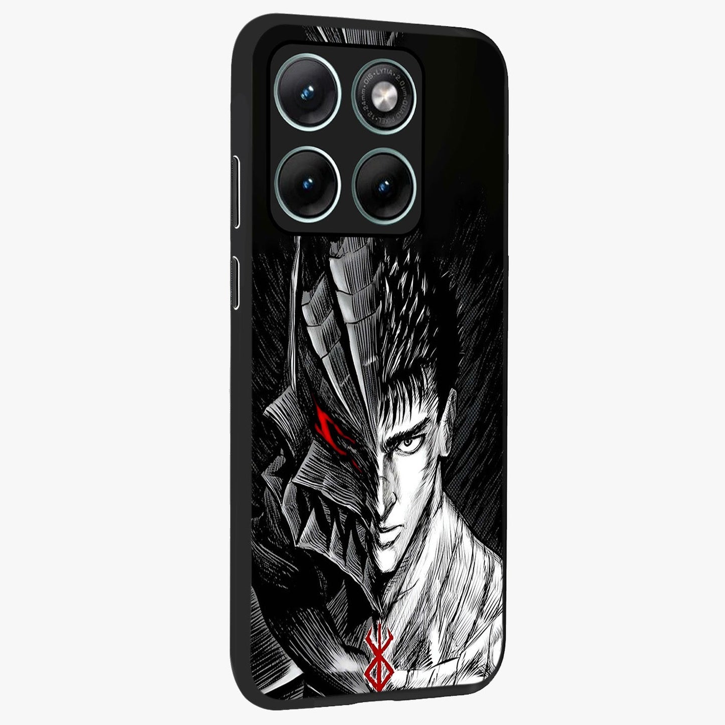 Berserker Blood Oath Glass Case upright view showcasing intense warrior aesthetic with dramatic artistic style.