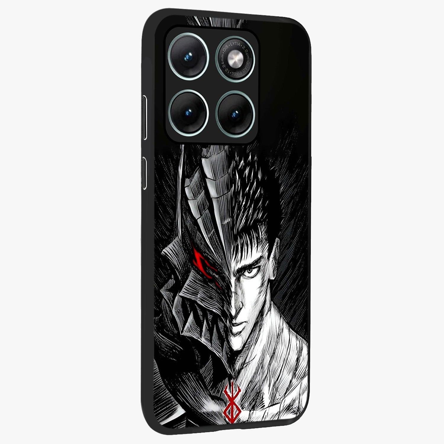 Berserker Blood Oath Glass Case upright view showcasing intense warrior aesthetic with dramatic artistic style.
