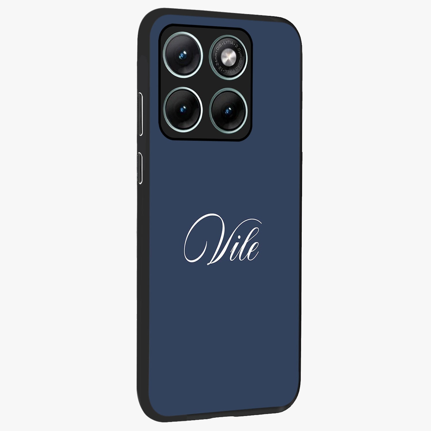 Blue Vintage Floral Pattern Glass Case displayed in angled mockup highlighting classic blue floral pattern and retro aesthetic design.