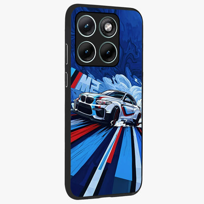 Drift Power Rush Glass Case upright view showcasing high speed racing artwork with bold automotive theme.