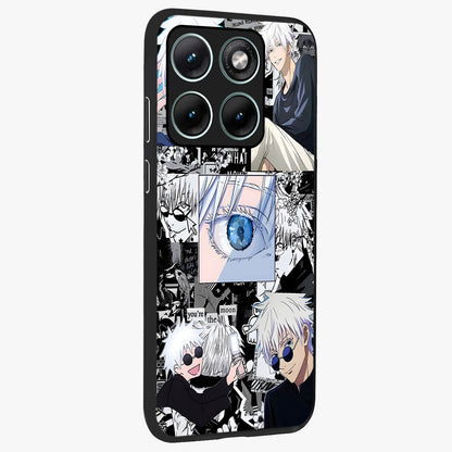 Infinity Sorcerer Chaos Glass Case upright view showcasing dramatic sorcerer artwork with chaotic mystical theme.