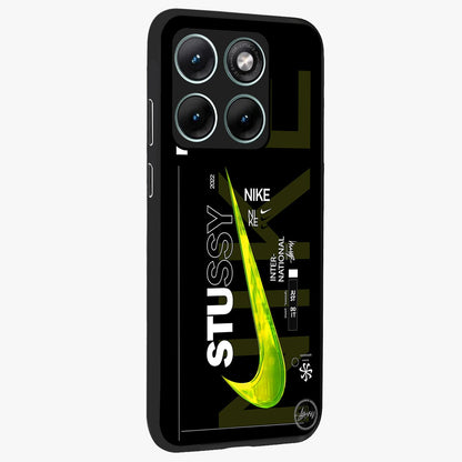 Neon Street Edition Glass Case upright view showcasing colorful neon artwork with modern street culture theme.