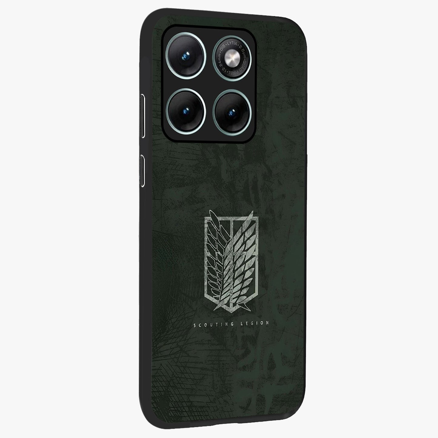 Wings Of Freedom Glass Case upright view showcasing powerful wings artwork with freedom themed design.