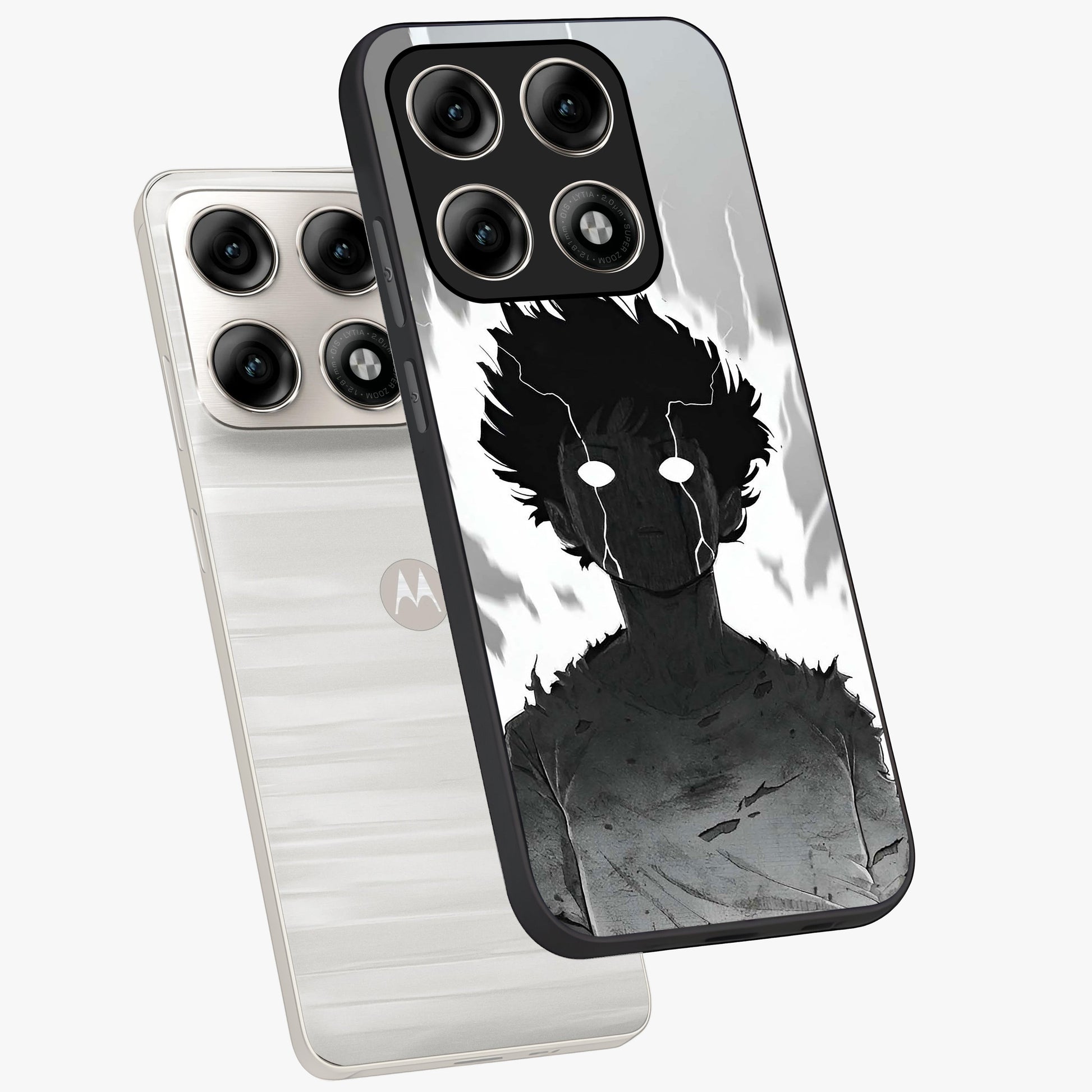 Awakened Inner Rage Glass Case displayed in angled mockup highlighting powerful graphic design and bold artistic theme.